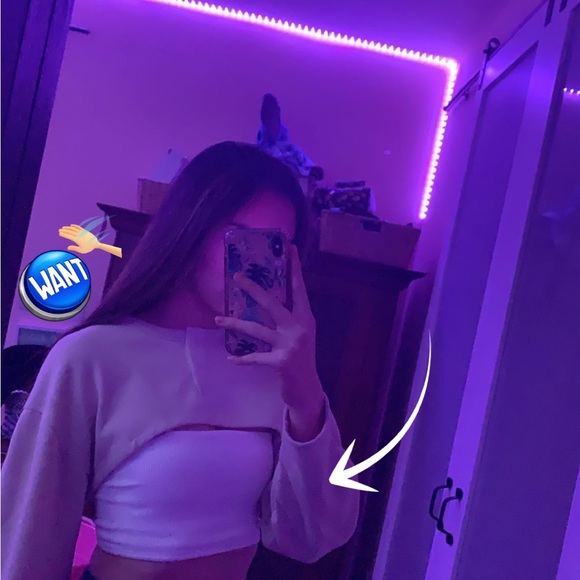 Zara Henley Arm Warmer Top - Picture 1 of 4